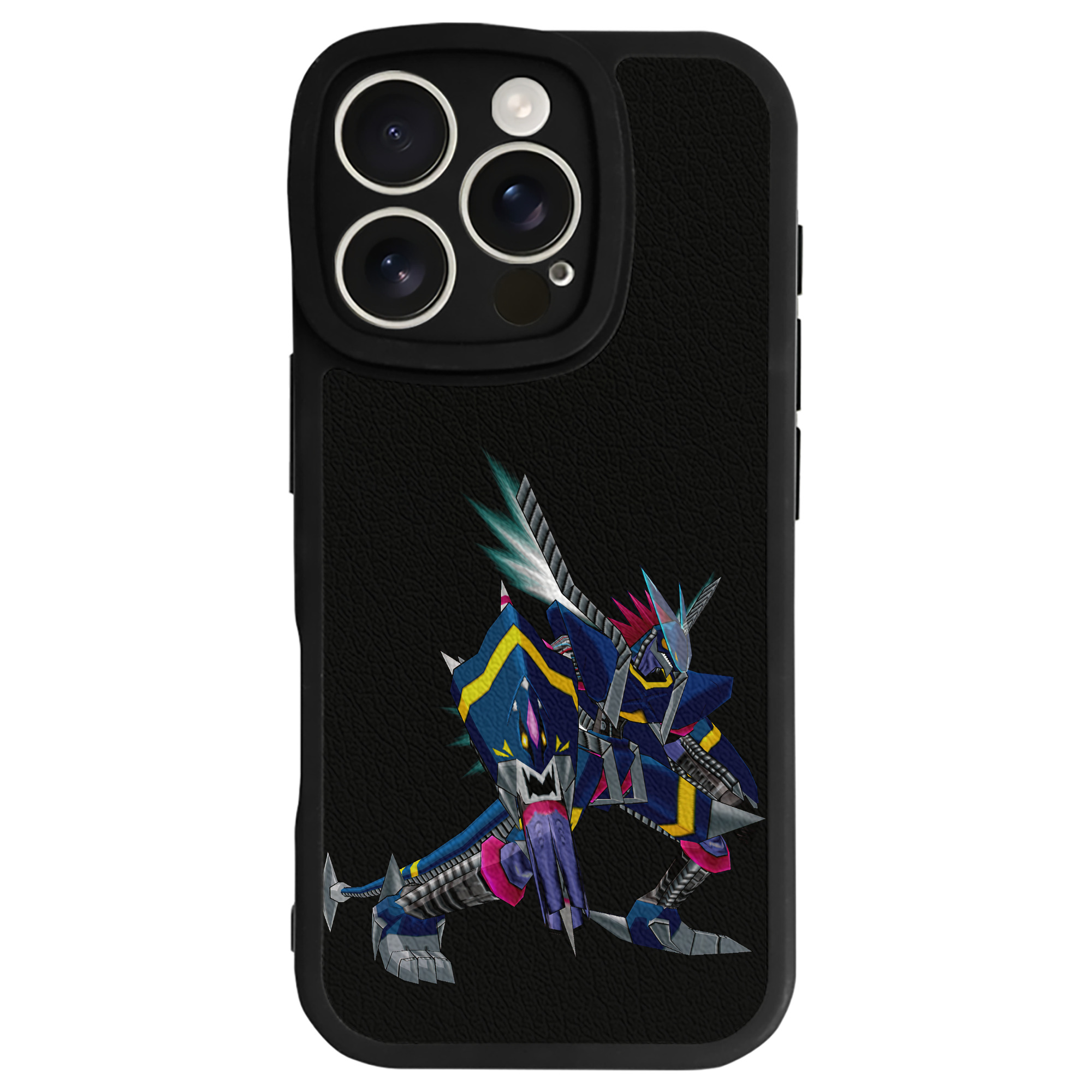 （画像用） Digimon デジタルモンスター/デジモン 【iPhone 16シリーズ対応】シリコンスマホケース（レザー調） 材質：シリコン